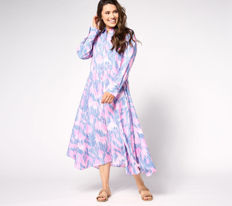 Peace Love World Petite Asymmetric Long Sleeve Dress — View 19