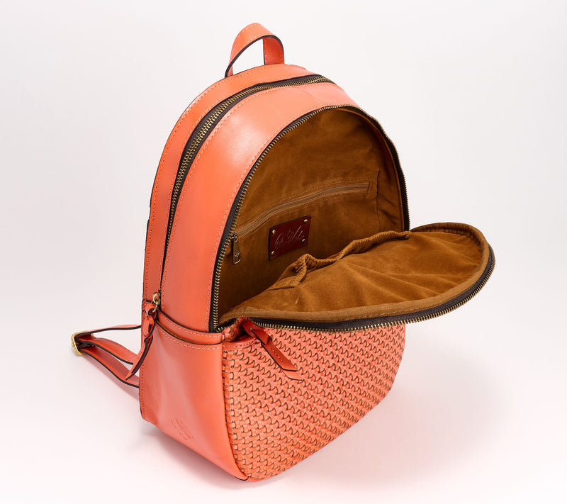Patricia Nash Woven Leather Turi Backpack — View 7