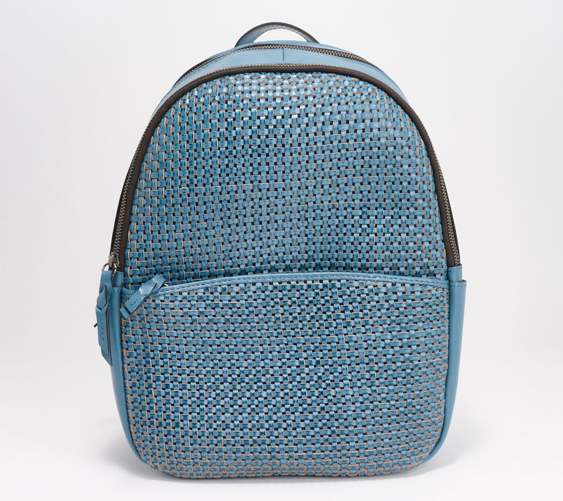 Patricia Nash Woven Leather Turi Backpack — View 15