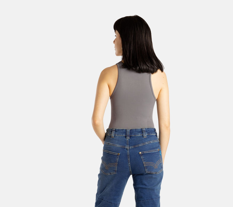 No Limbits Adaptive Women's Charcoal SensoryCompressionTank — View 4