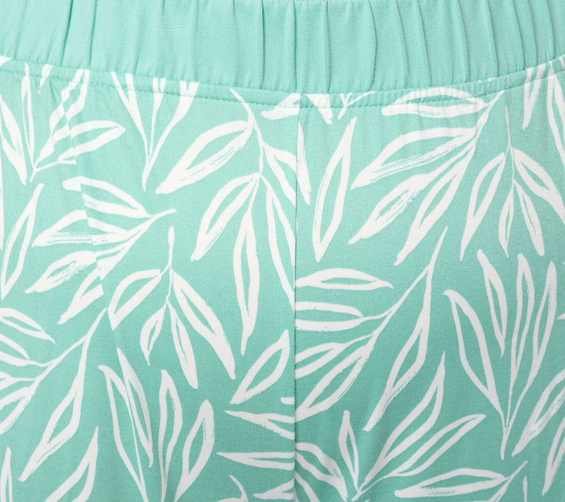 MUK LUKS Tall Cloud Knit Short, Capri, Tee, & Tank PJ Set — View 18