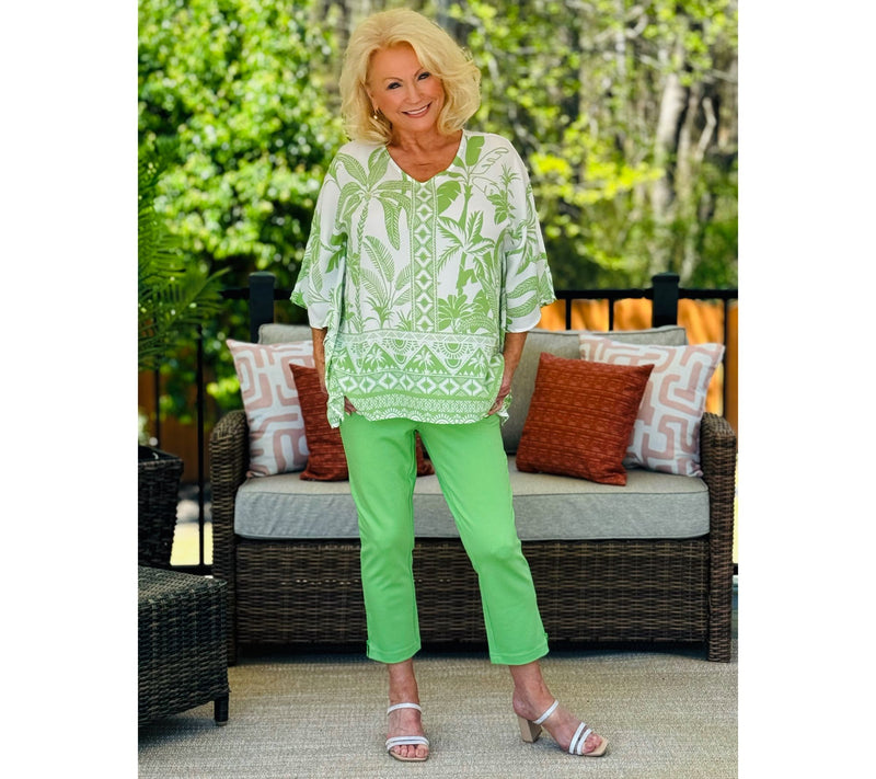 Belle by Kim Gravel Regular Coastal Crop Perfect Ponte Pants — View 20