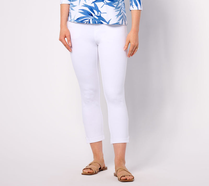 Belle by Kim Gravel Tall Coastal Crop Perfect Ponte Pants — View 13