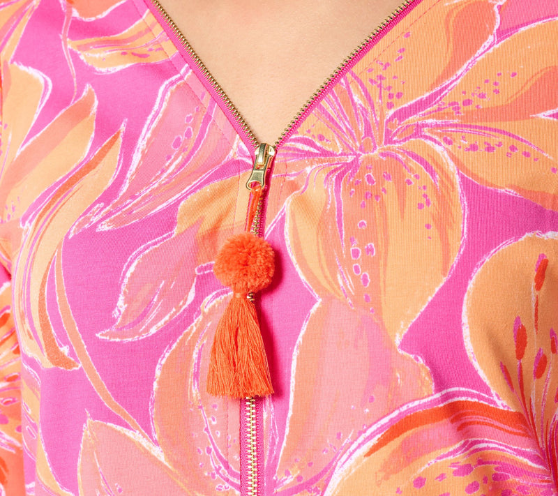 Belle by Kim Gravel Primabelle Knit Ciao Bella! Tassel Zip Top — View 16