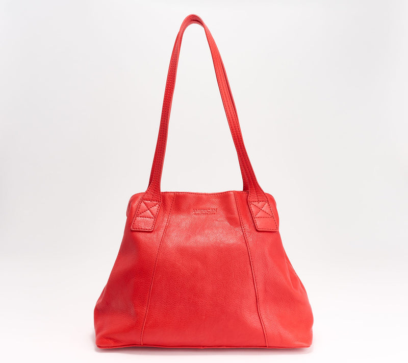 American Leather Co. Ada Triple Entry Leather Tote — View 13