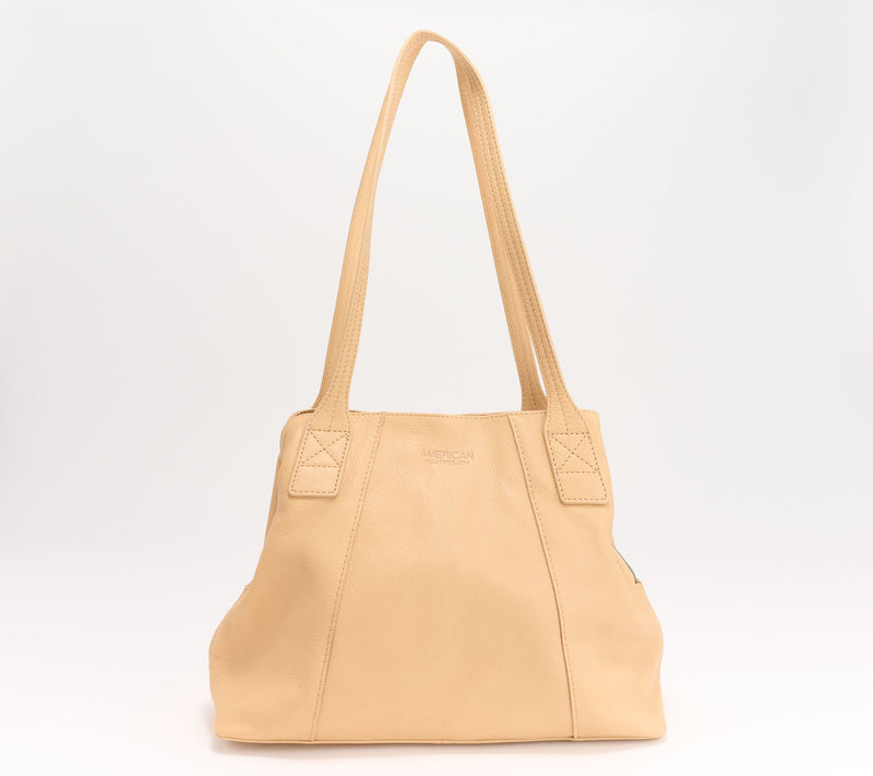 American Leather Co. Ada Triple Entry Leather Tote — View 11