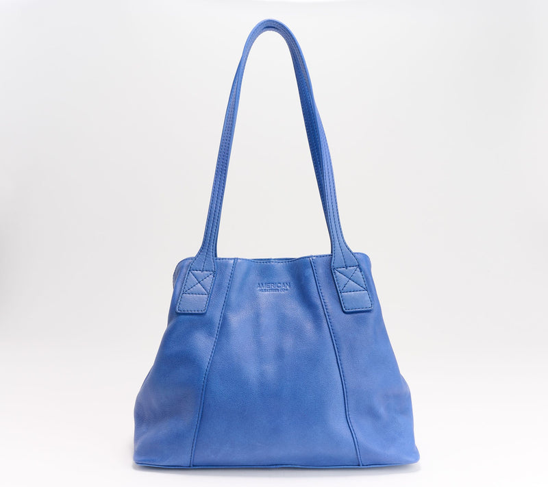 American Leather Co. Ada Triple Entry Leather Tote — View 3