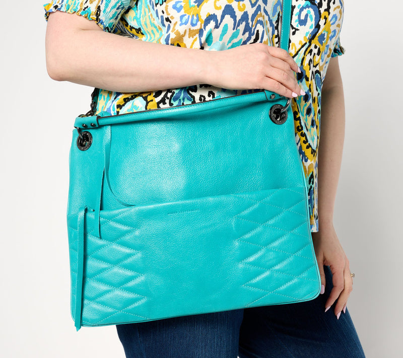 Aimee Kestenberg Convertible Leather Shoulder Bag — View 21