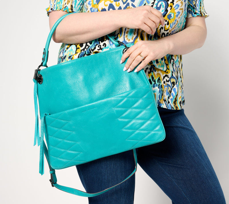 Aimee Kestenberg Convertible Leather Shoulder Bag — View 19