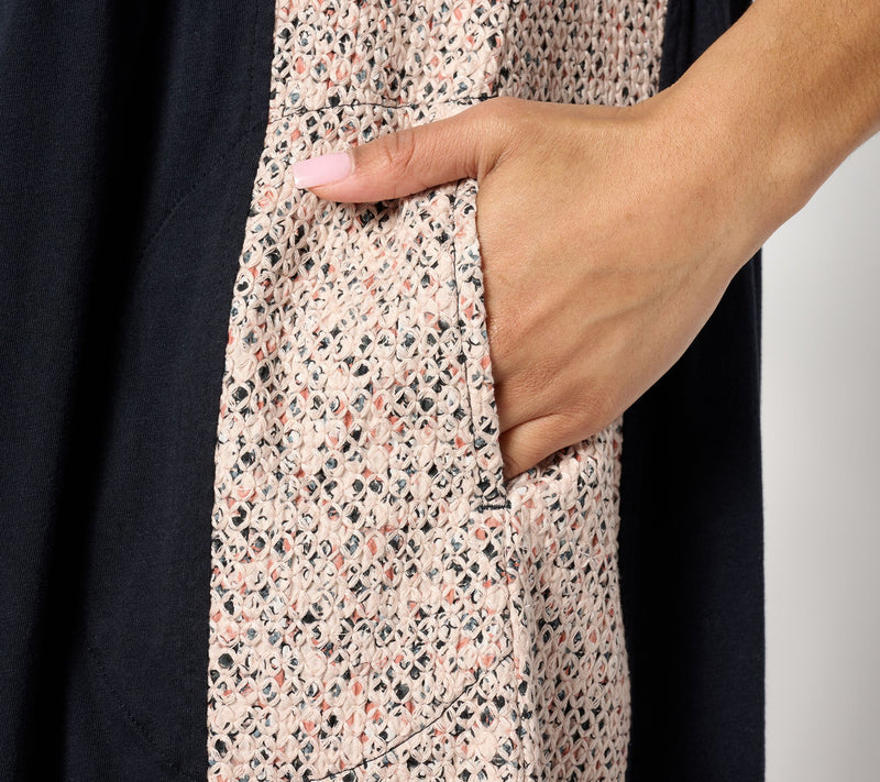 LOGO by Lori Goldstein Petite Dress with Schiffli Embroidery — View 9