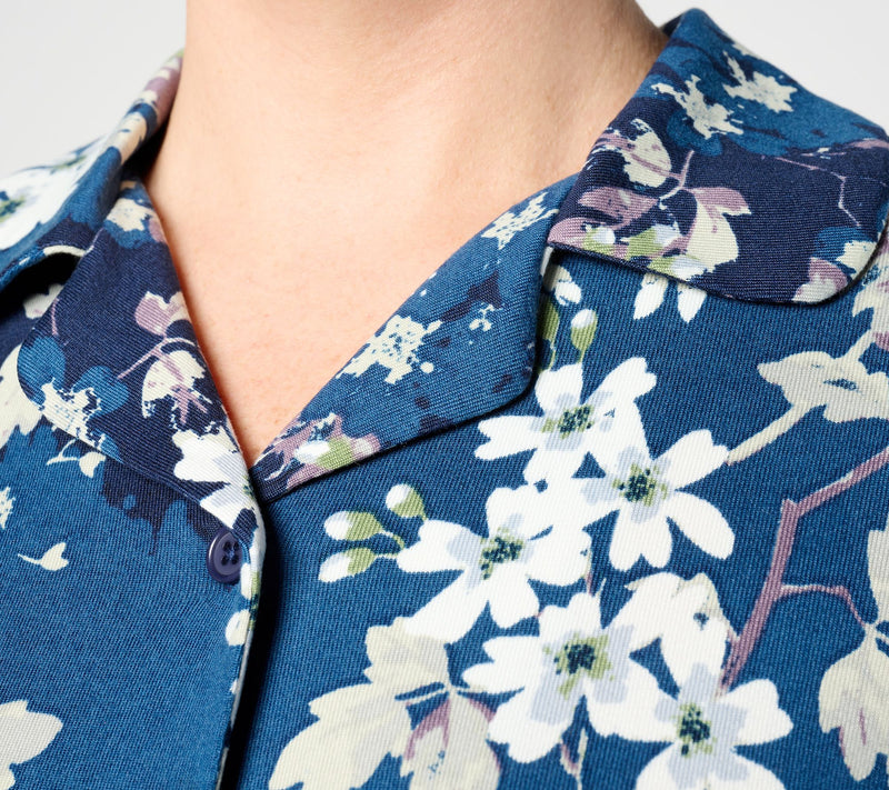 Bumblebella by Jill Martin Dreamy Jersey Notch-Collar Pajama Set — View 4