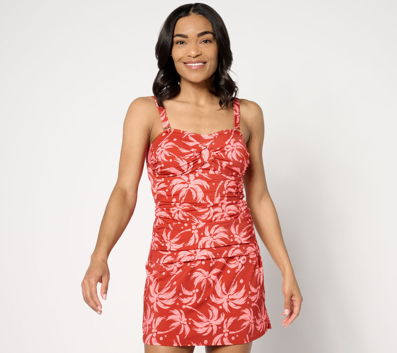 Susan Graver Soleil Sweetheart Tankini with Ring Detail — View 5