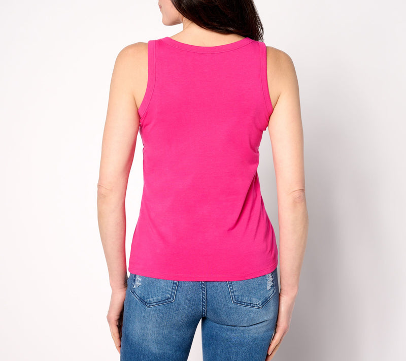 Women with Control Washed Cotton Two Pack Perfect Tanks — View 10