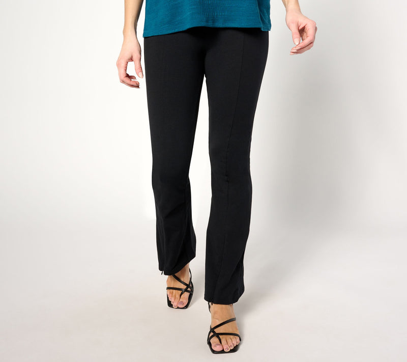 Women with Control Regular Jersey Pants with Zipper Detail — Main view