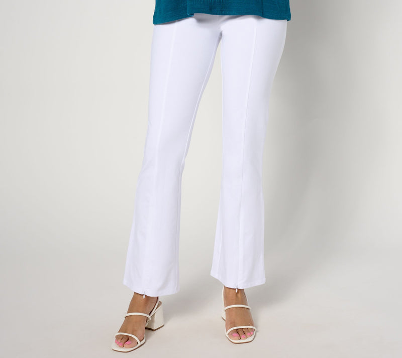 Women with Control Regular Jersey Pants with Zipper Detail — View 9