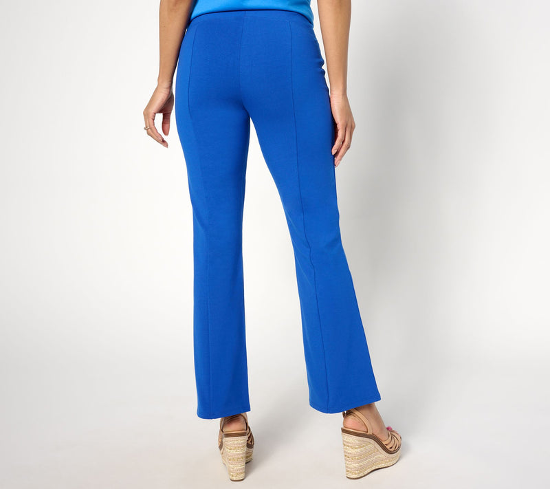 Women with Control Regular Jersey Pants with Zipper Detail — View 10