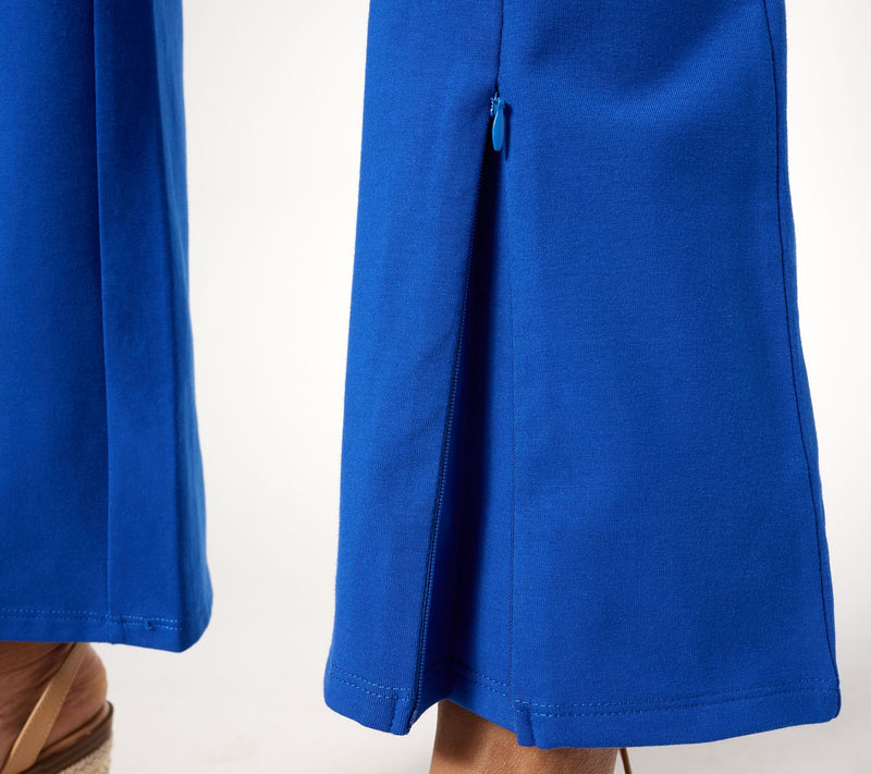 Women with Control Regular Jersey Pants with Zipper Detail — View 12