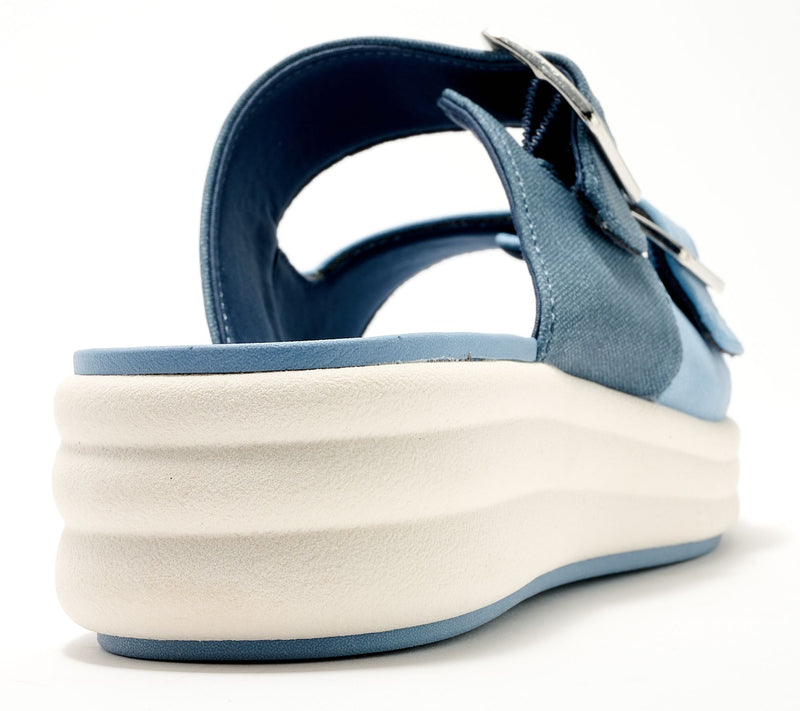 Clarks Cloudsteppers Adjustable Slide Sandals - Drift Buckle — View 18