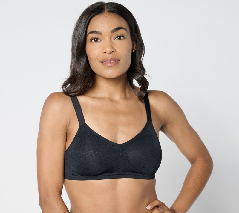 Cuddl Duds Intimates Softest Stretch Jacquard Unlined WF Bra — View 9