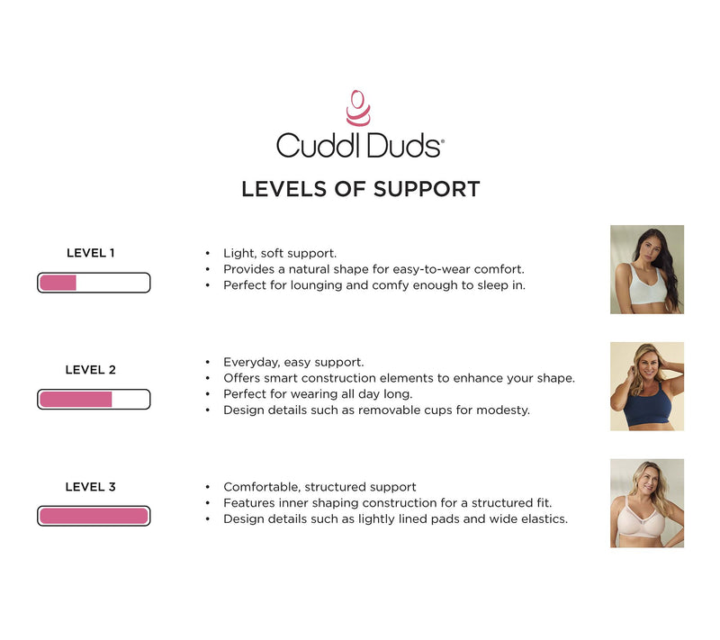 Cuddl Duds Intimates Softest Stretch Jacquard Unlined WF Bra — View 11