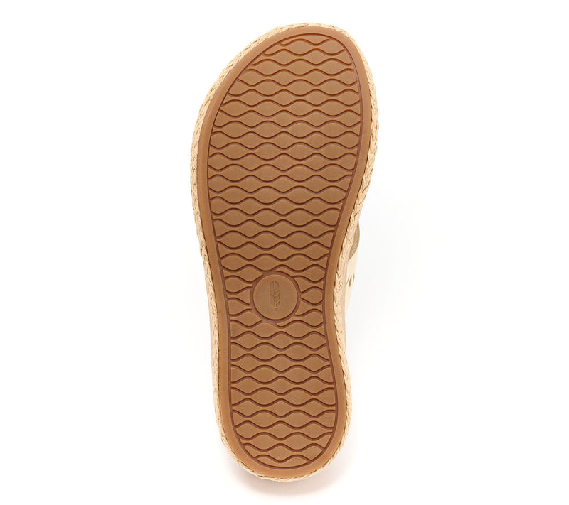 Revitalign Orthotic Leather Wedge Thong Sandals - Kate — View 5