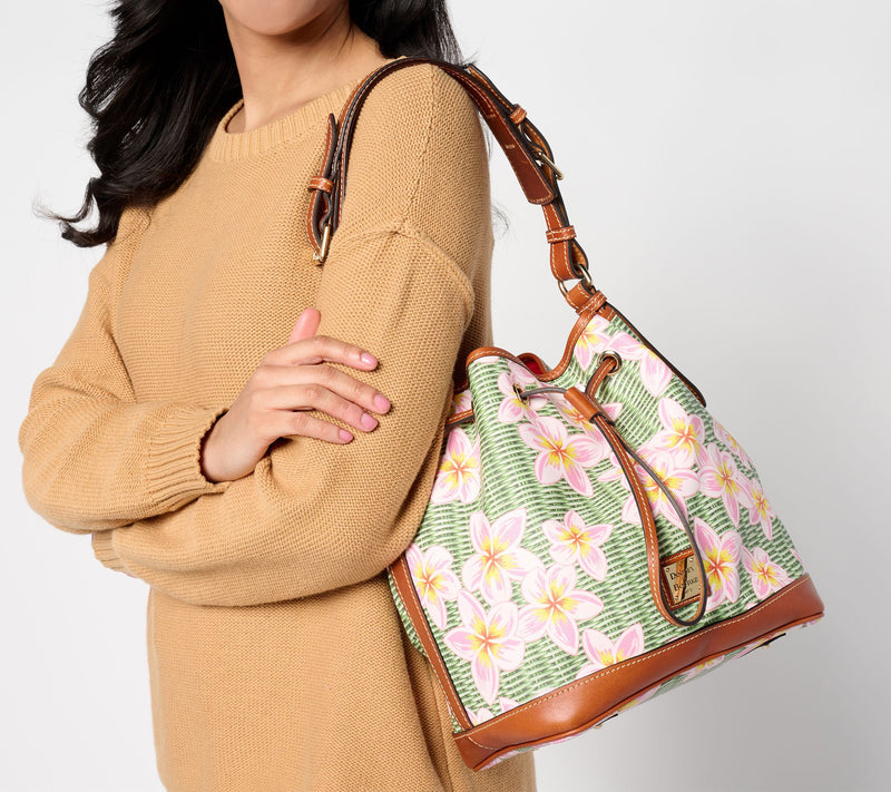 Dooney & Bourke Coated Cotton Plumeria Drawstring Bag — View 4