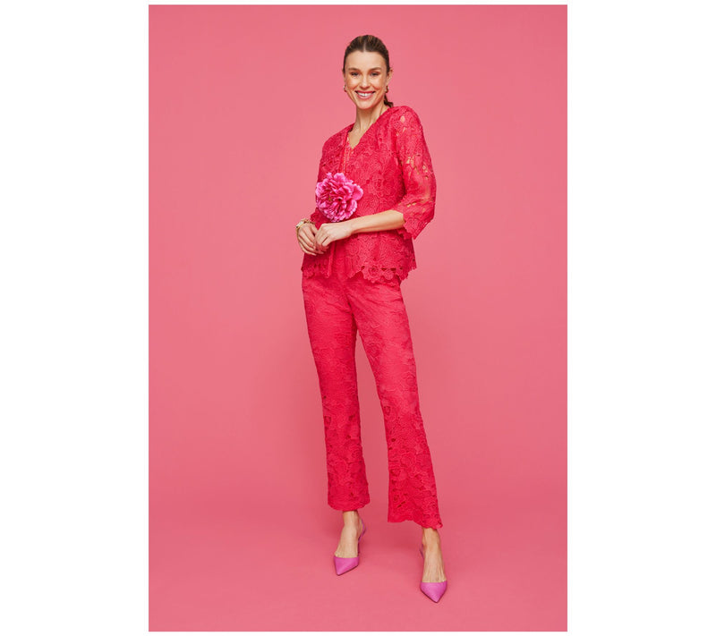 Isaac Mizrahi Live! Always Isaac Lace Blazer with Pockets — View 7