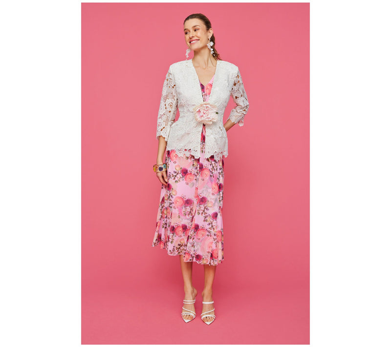 Isaac Mizrahi Live! Always Isaac Lace Blazer with Pockets — View 4