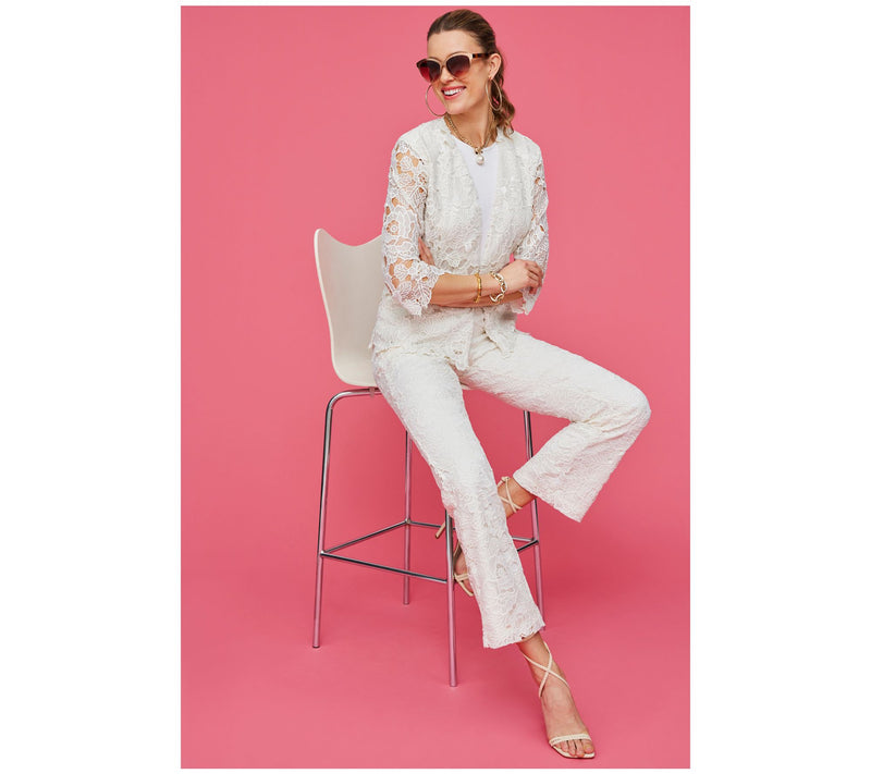Isaac Mizrahi Live! Always Isaac Lace Blazer with Pockets — View 8