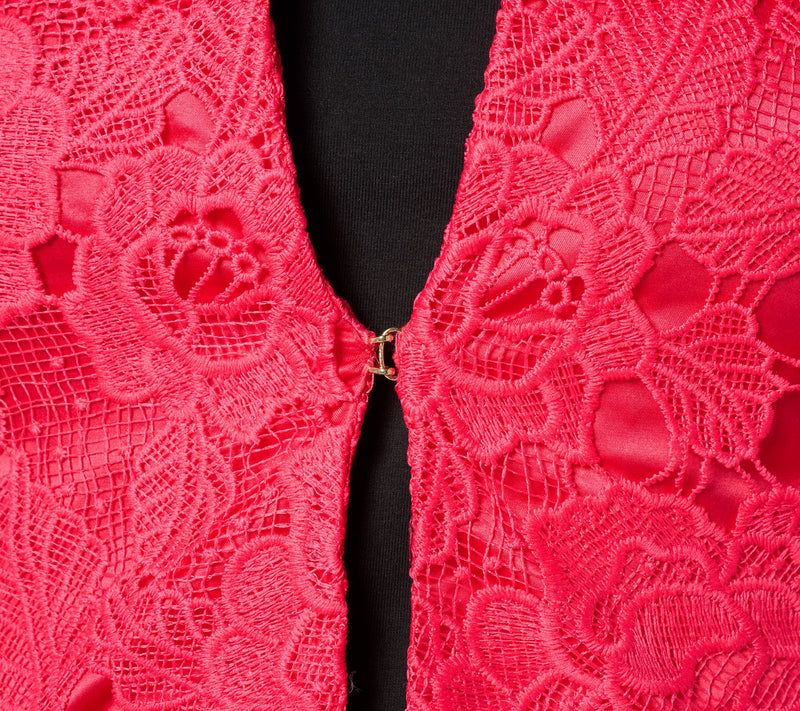 Isaac Mizrahi Live! Always Isaac Lace Blazer with Pockets — View 6