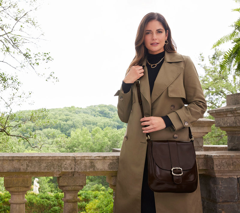 "As Is" Patricia Nash Roana N/S Belted Leather Crossbody — View 5