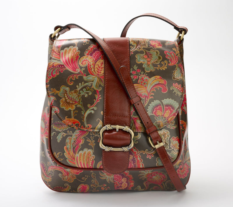 "As Is" Patricia Nash Roana N/S Belted Leather Crossbody — Main view
