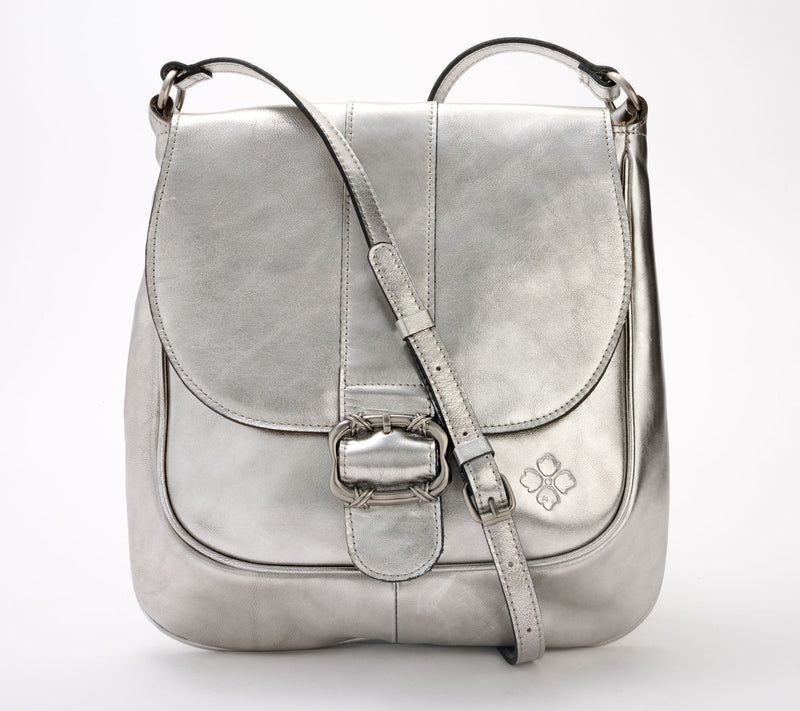 "As Is" Patricia Nash Roana N/S Belted Leather Crossbody — View 12