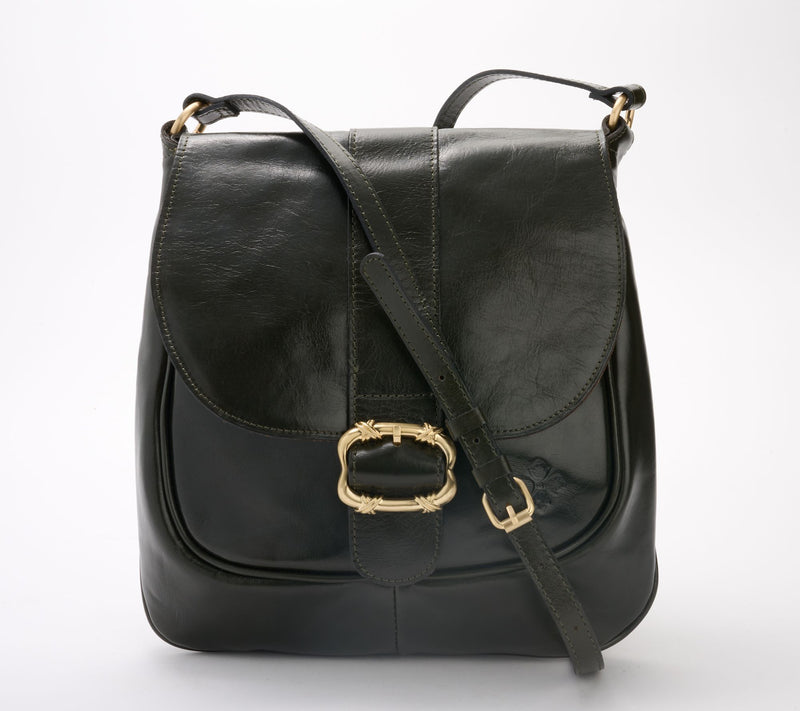 "As Is" Patricia Nash Roana N/S Belted Leather Crossbody — View 13