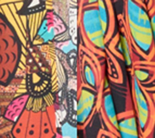Women with Control Printed Open Front Cover Up — View 2