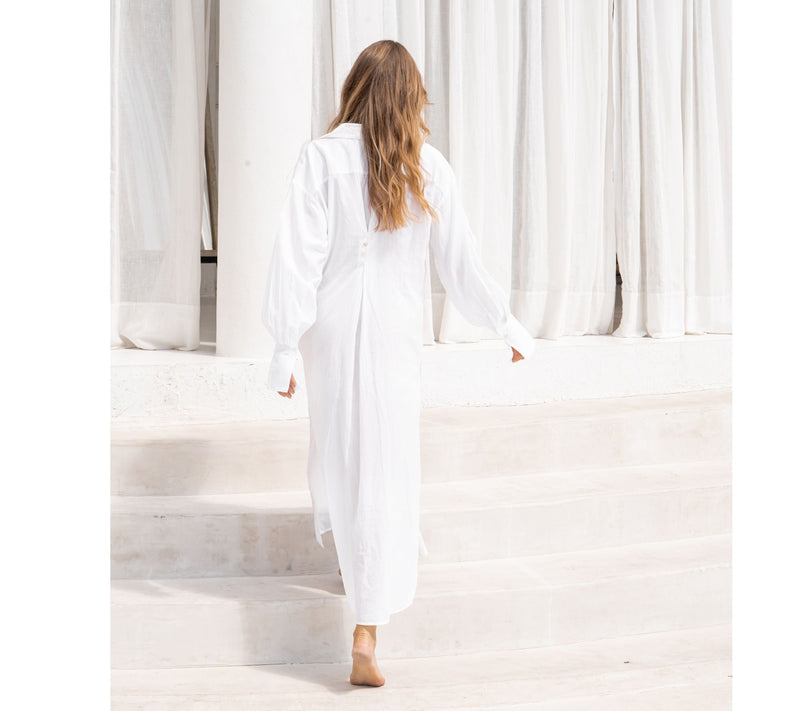 Peace Love World Boheme Regular Cotton Button-Front Duster — View 13