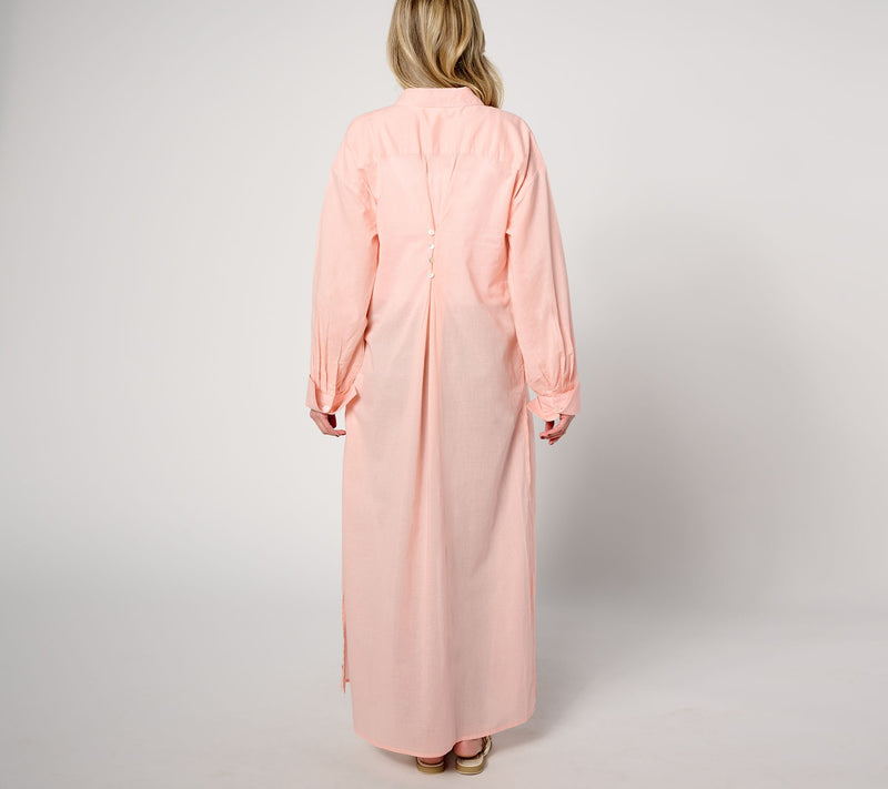Peace Love World Boheme Petite Cotton Button-Front Duster — View 8