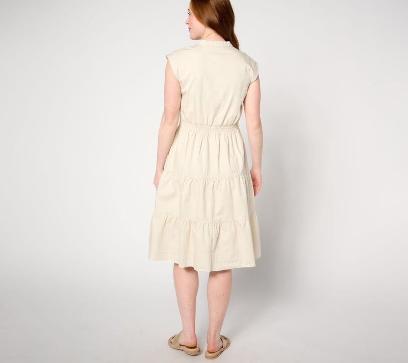 Denim & Co. Canyon Retreat Smocked Waist Denim Dress - Colors — View 2