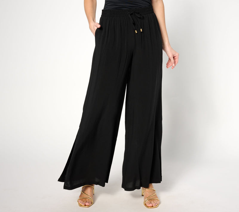 Jantzen Regular Woven Pull-On Wide Leg Cover-Up Pants — View 7