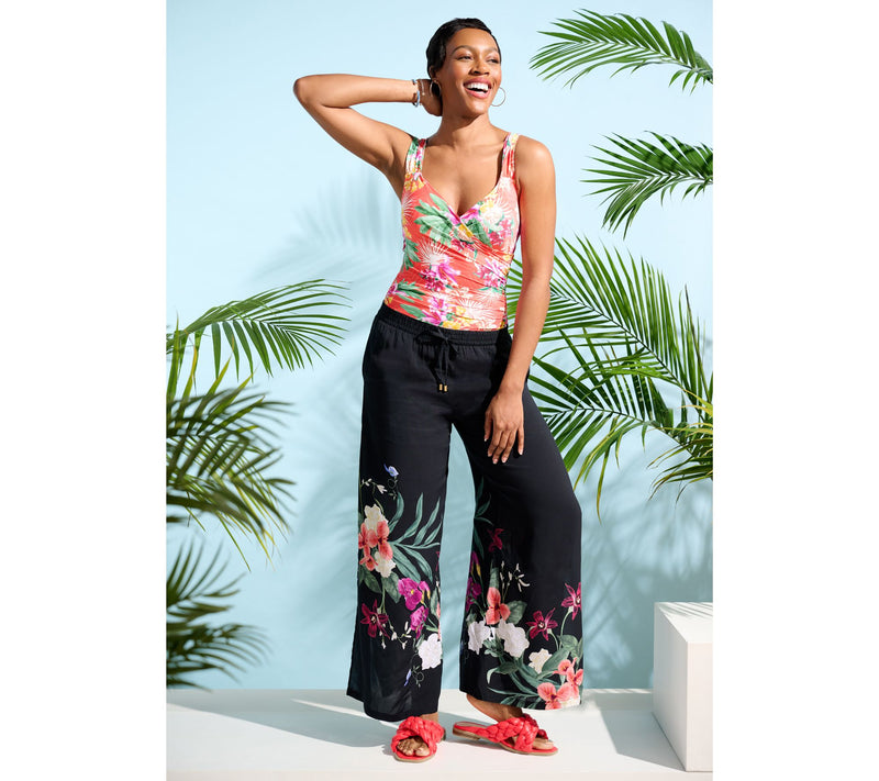 Jantzen Regular Woven Pull-On Wide Leg Cover-Up Pants — View 12