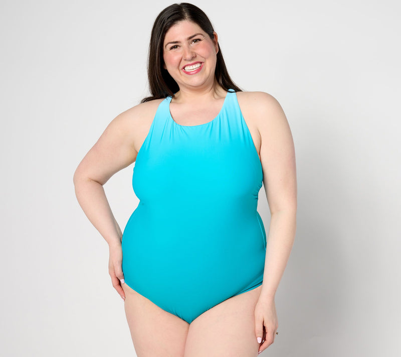 Jantzen Layla Cross Back High-Neck One-Piece — View 10