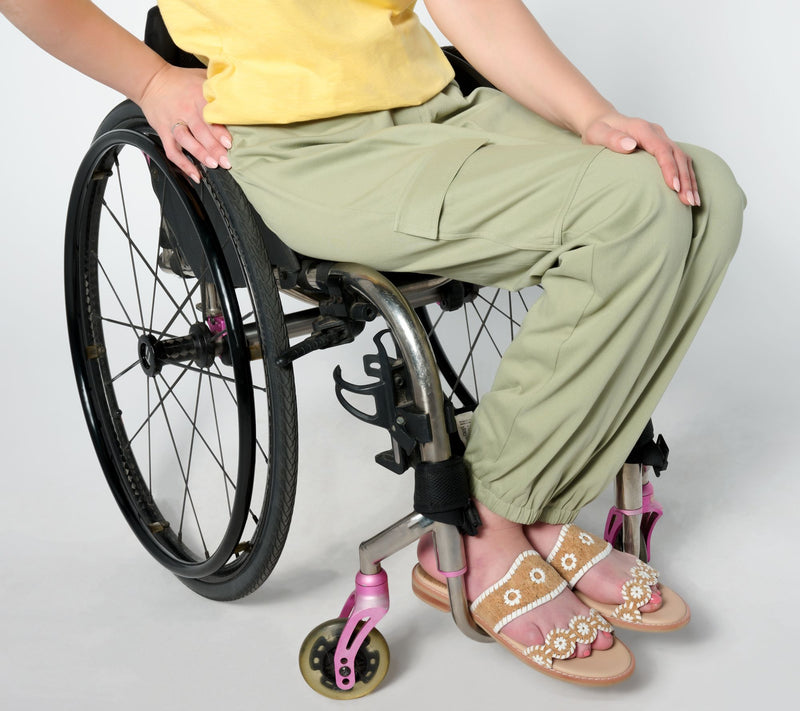 Denim & Co. Adaptive Comfy Air Cargo Jogger Wheelchair Fit — View 9