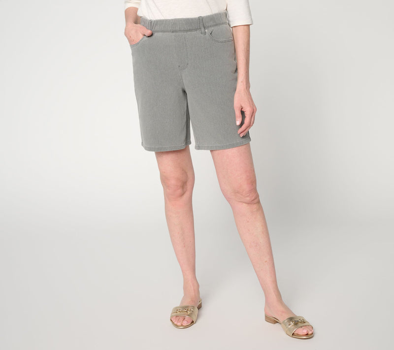 Denim & Co. Adaptive Comfy Knit Air Short Wheelchair Pant — View 13