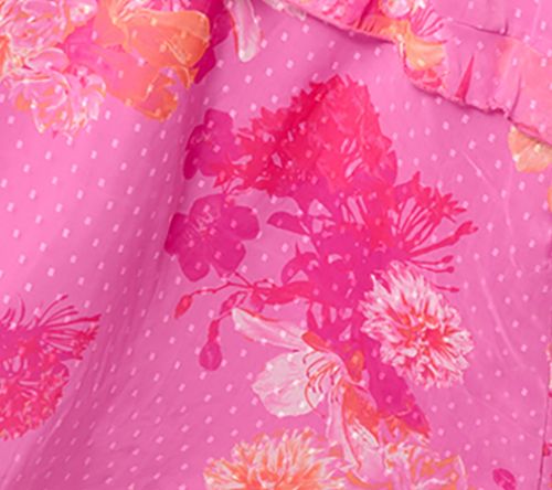 Destination 365 Regular Floral Clip Dot Chiffon Maxi Dress — View 2