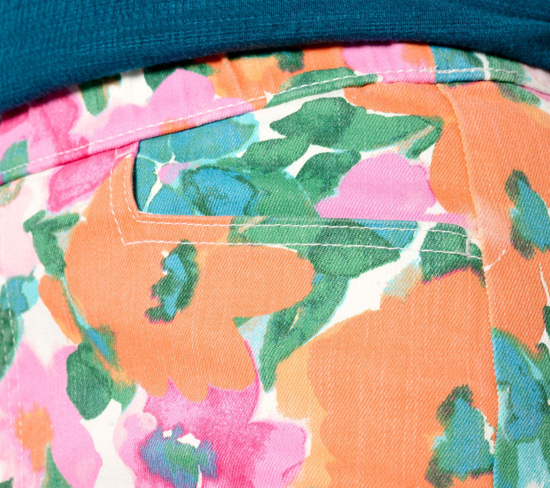 Isaac Mizrahi Live! Petite True Denim Printed Crop Wide Leg Jeans — View 4