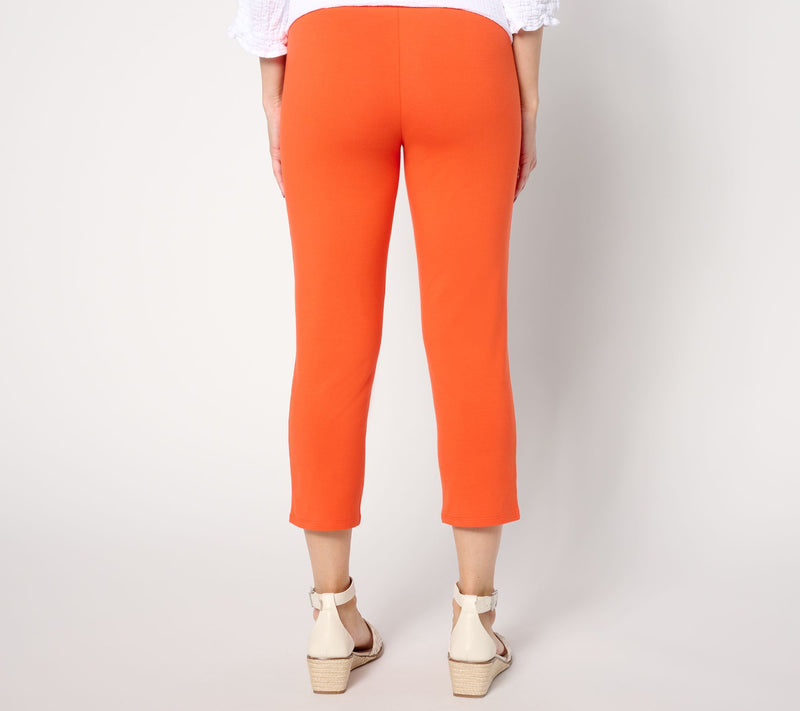 Women With Control Regular Set of 2 Slim Leg 86/14 Crop Pants — View 4
