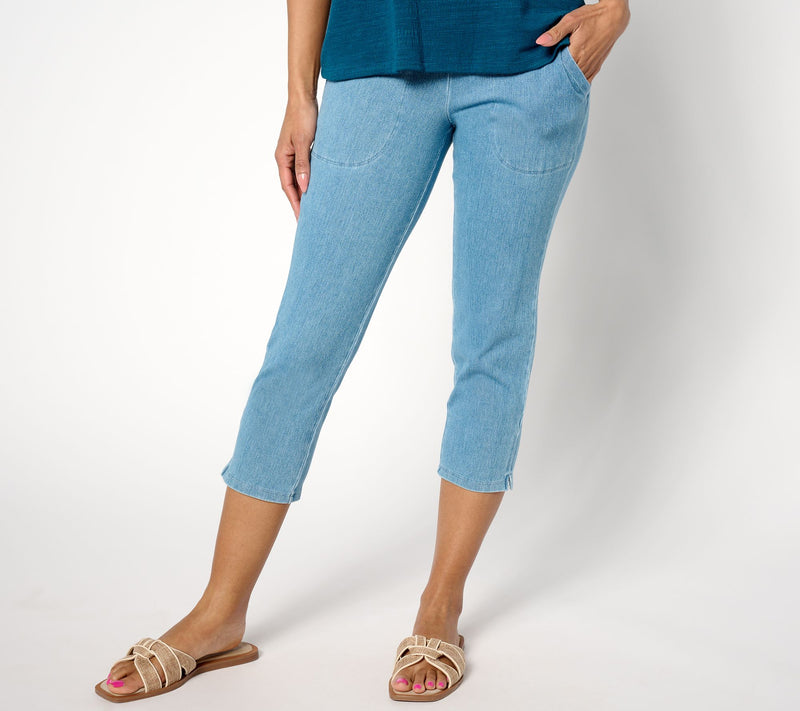 Women With Control Regular Prime Stretch Denim Crop Pant — View 14