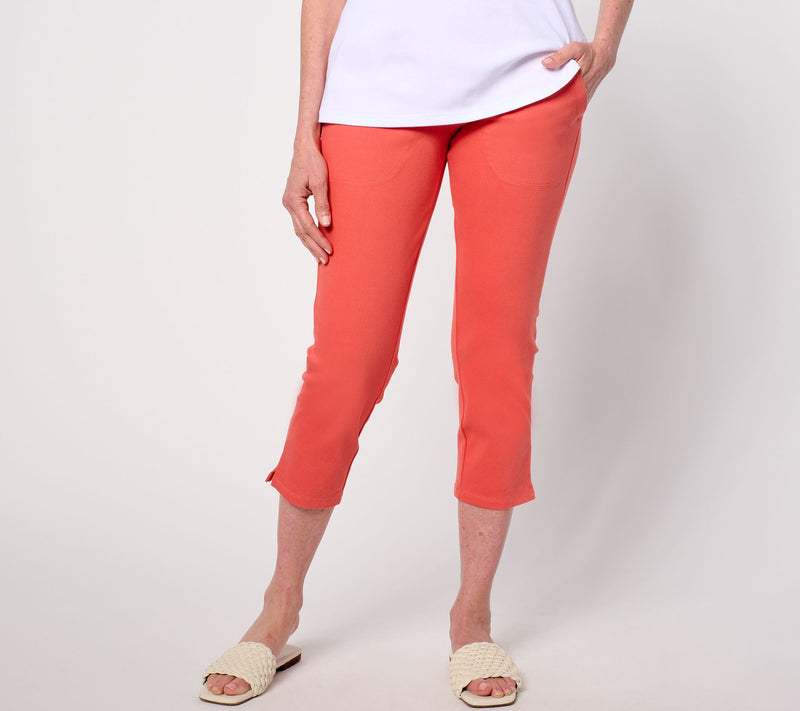Women With Control Petite Prime Stretch Denim Crop Pants — View 5