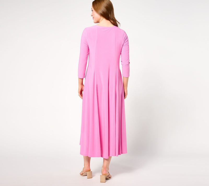 Women with Control Regular Como Jersey Godet Midi Dress — View 12