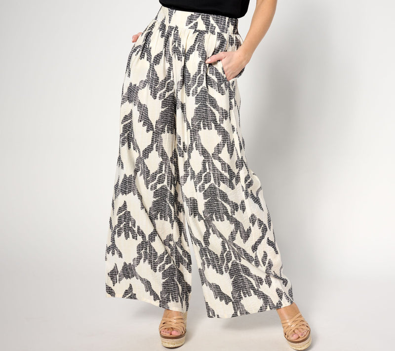Peace Love World Boheme Regular Printed Pull-On Wide Leg Pant — View 15